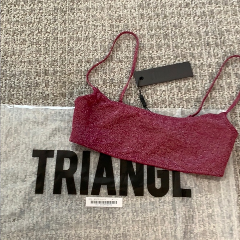 Triangl Mica Bikini Top Grape Sparkle